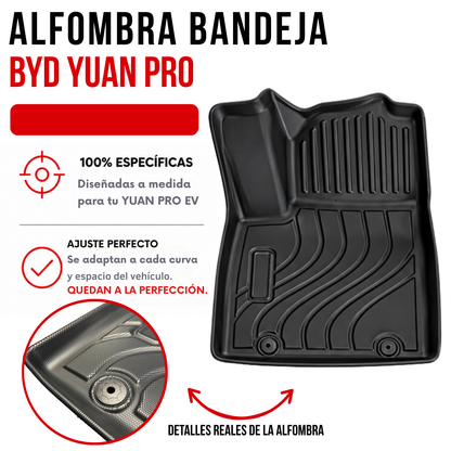 Alfombras Byd Yuan Pro De Bandeja Rígida 5d Alfombra Auto Suv