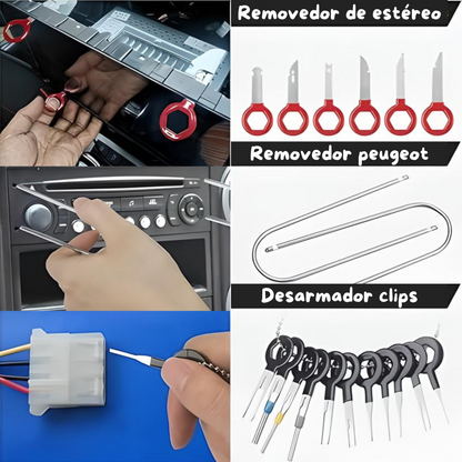 Kit Herramientas Plásticas Desmontar Paneles/interior exterior Auto