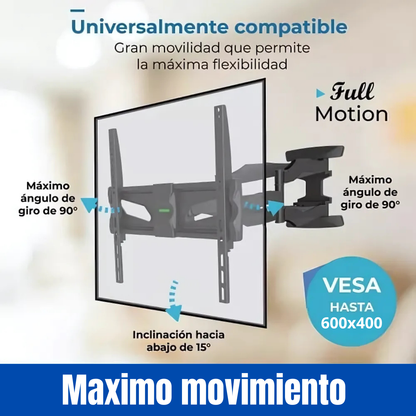 Soporte Para Smart Tv Led Televisor Móvil Articulado 32-70