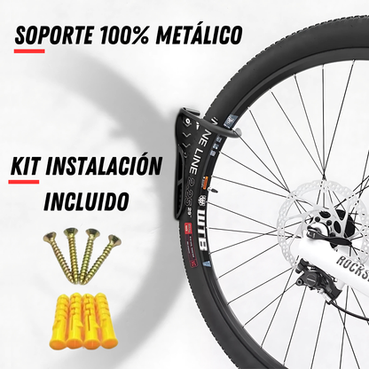 Soporte Bicicleta De Pared Vertical Gancho Universal Bicicletas