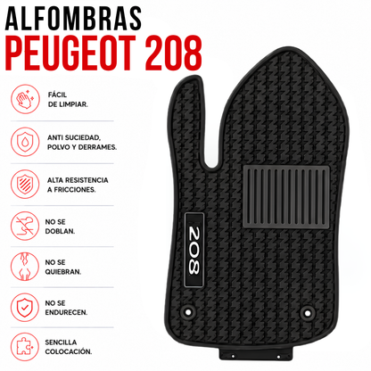 Alfombras Peugeot 208 Juego Alfombras Originales En Goma