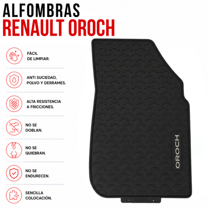 Juego alfombras auto Renault Oroch específicas originales