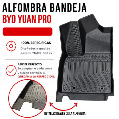 Alfombra Bandeja Rígida Byd Yuan Pro Juego 5d Original Suv
