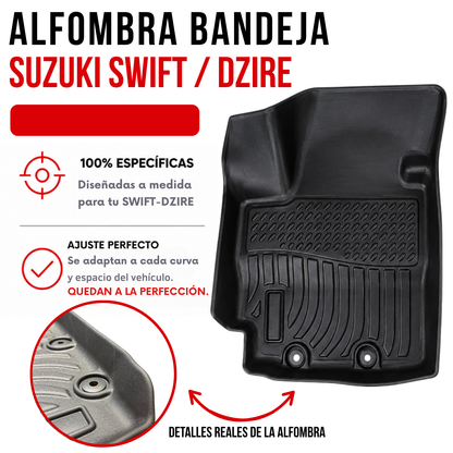 Alfombra Suzuki Dzire - Suzuki Swift Bandeja Rígida 5d Bandeja De Piso Auto