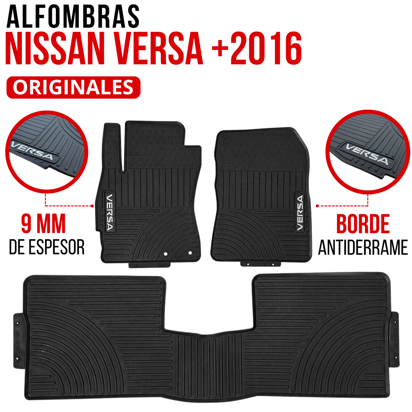 Juego Alfombra Nissan Versa +2016 Especificas Originales