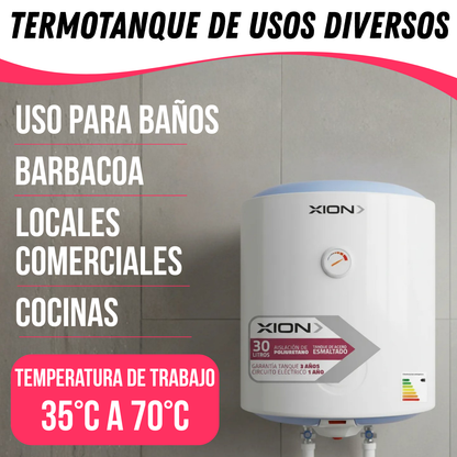 Calefon Termotanque Eléctrico Xion 30 Litros Agua Caliente