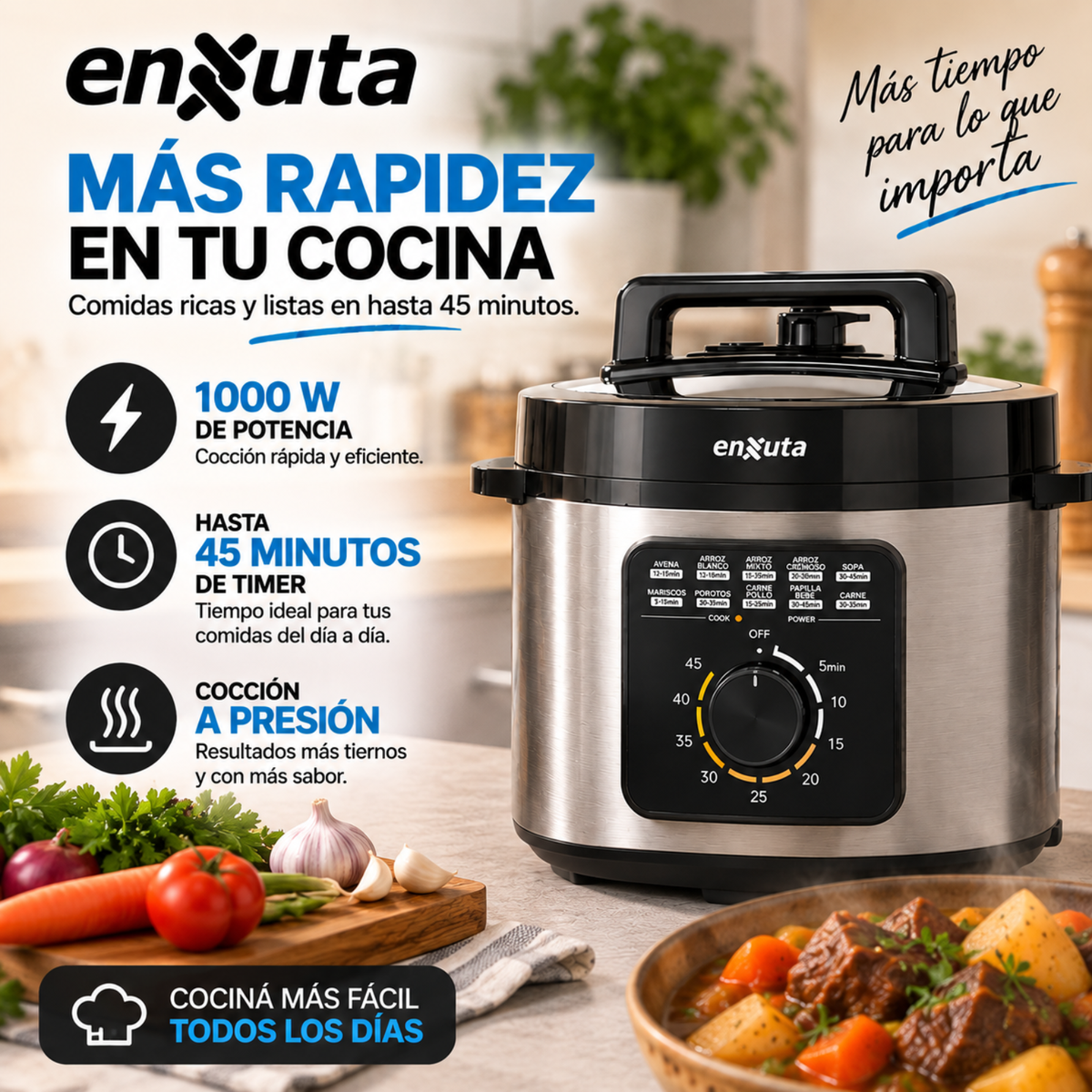 Olla Arrocera A Presión Eléctrica Olla Comida Arroz 1000w