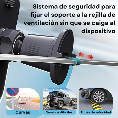 Soporte Para Celular De Auto Universal Ajustable En Rejilla