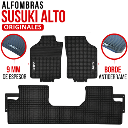 Juego Alfombras Susuki Alto 3 Piezas Especificas Originales