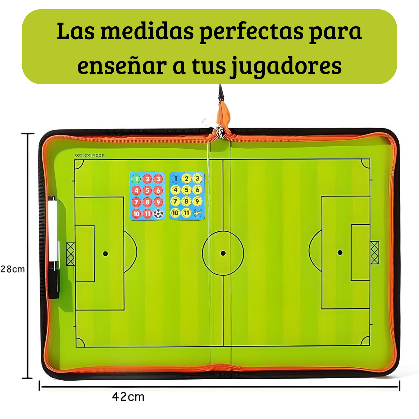 Pizarra Tablero Táctico Imantado Para Entrenador Futbol Dt