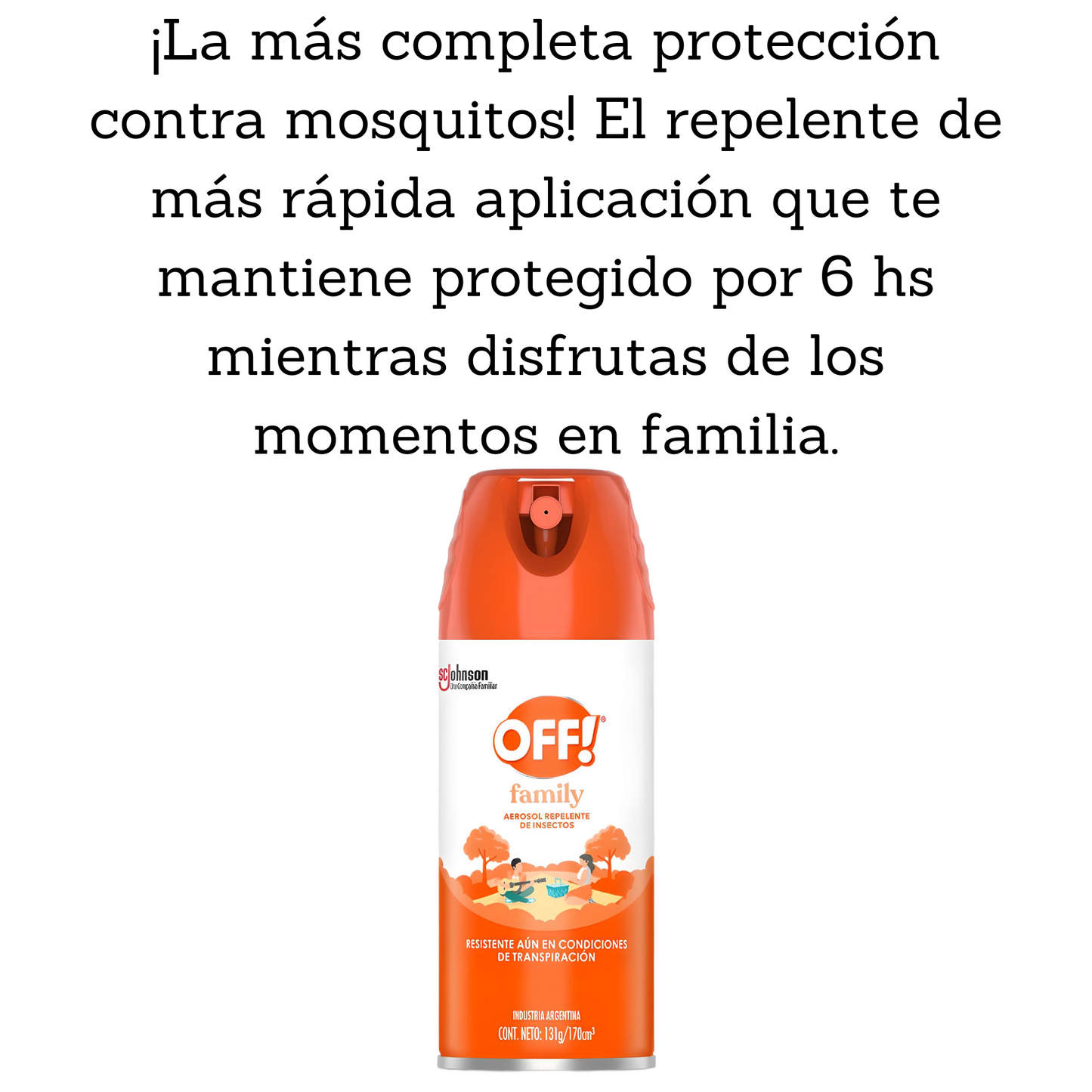 Repelente Mosquitos Off Family En Aerosol Spray Anti Dengue