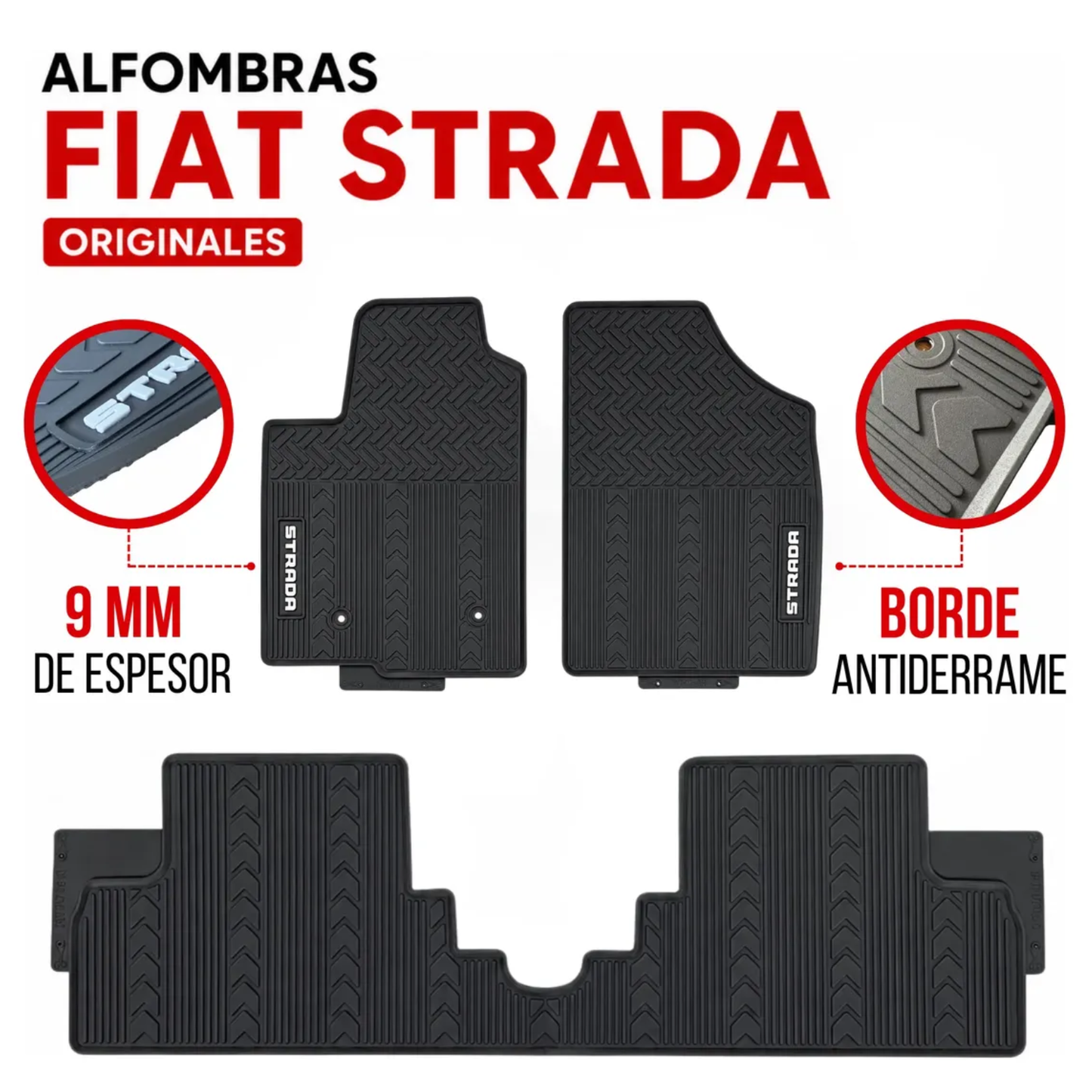 Alfombras Fiat Strada Juego Original Alfombras Especificas