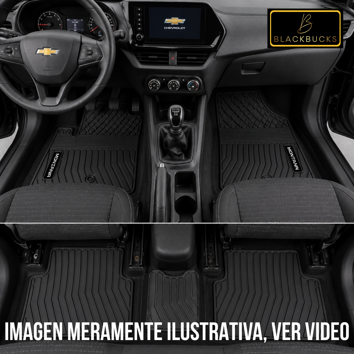 Alfombra Chevrolet Montana Bandeja En Goma 5d Alfombra Piso 2022 a 2026
