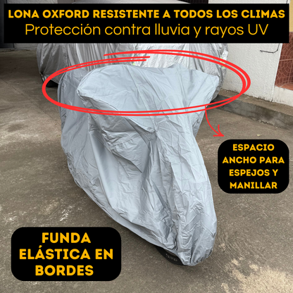 Funda Cubre Moto Lona Impermeable Afelpada Cobertor De Motos BLACKBUCKS