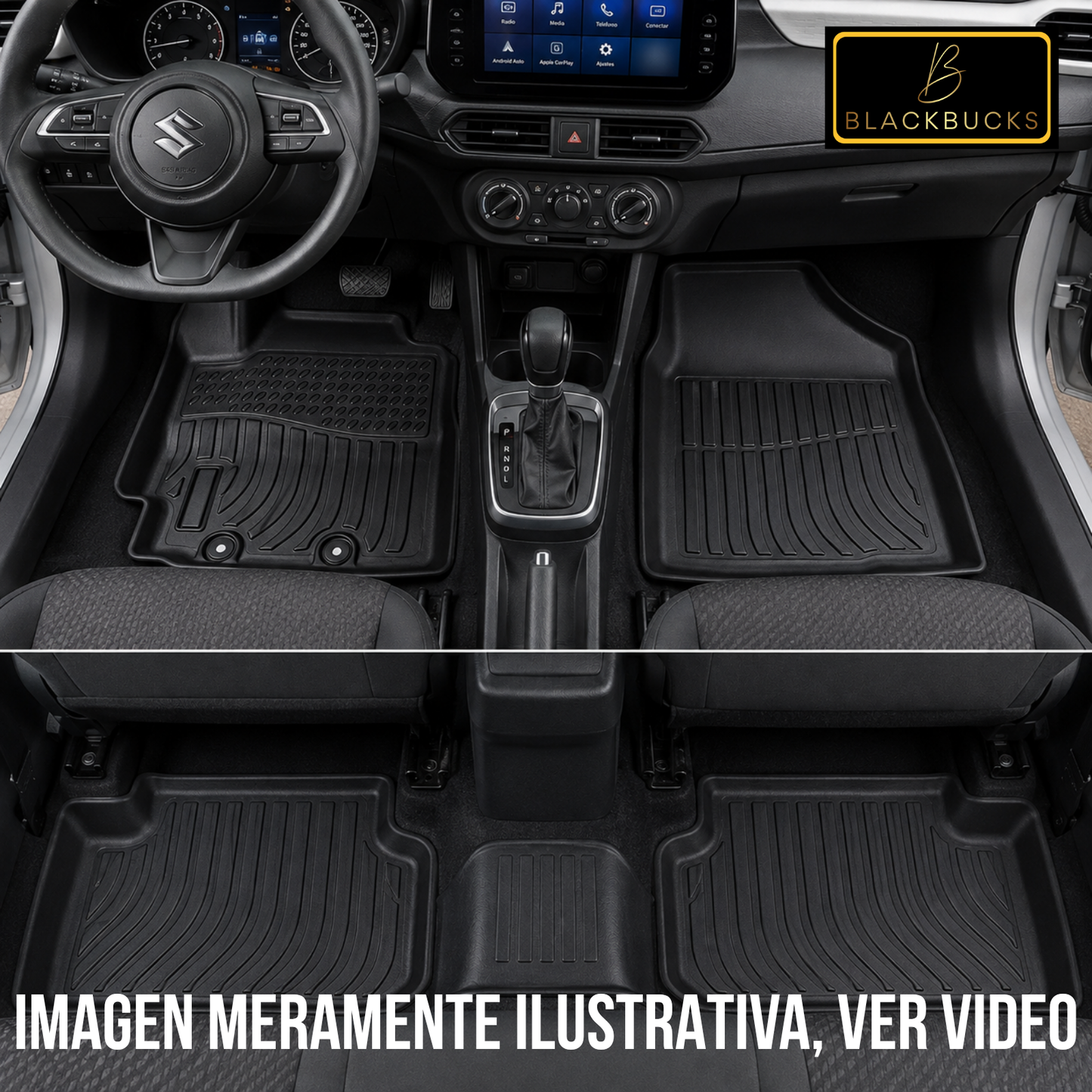 Alfombra Suzuki Dzire - Suzuki Swift Bandeja Rígida 5d Bandeja De Piso Auto