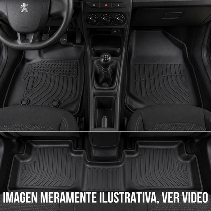 Juego Alfombra Auto Bandeja Rígida Peugeot 301 Set completo bandejas rígidas