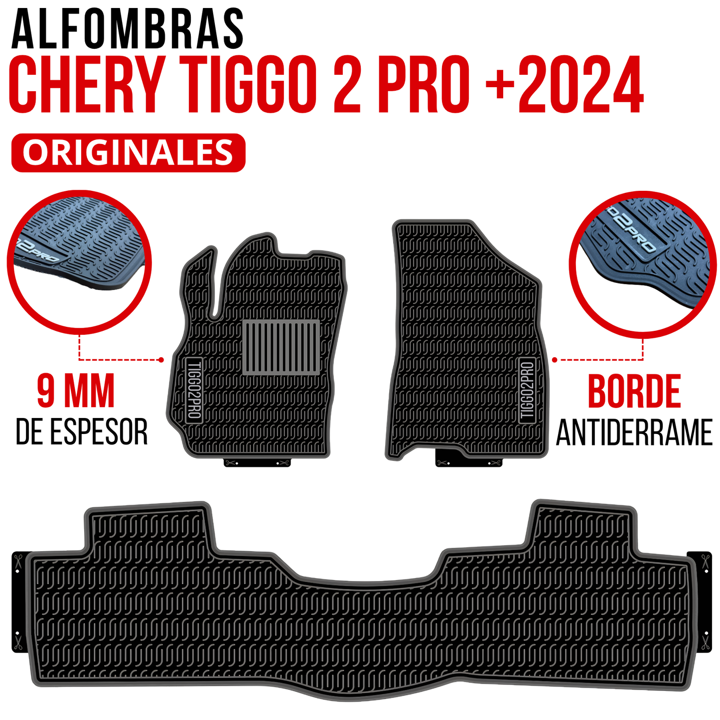 Juego Alfombras Cherry Tiggo2pro +2024 Originales Específica