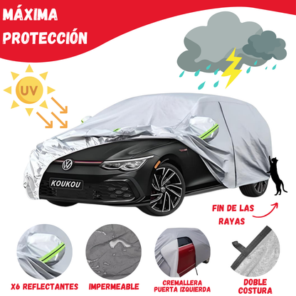 Funda Cubre Auto afelpada Cobertor Protector Lona Impermeable Felpa