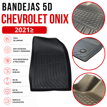 Alfombra CHEVROLET ONIX HATCHBACK/SEDAN Bandeja Rígida 5d Bandeja De Piso