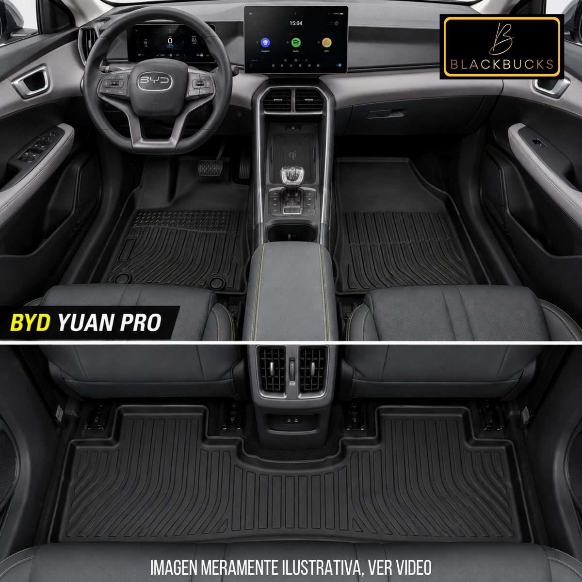Alfombra Bandeja Rígida Byd Yuan Pro Juego 5d Original Suv