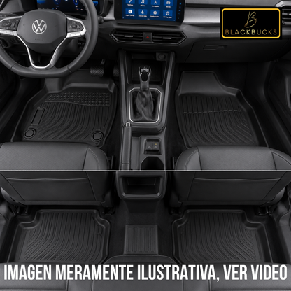 Alfombra Volkswagen Tera Bandeja Rígida 5d Bandeja De Piso Set alfombras TPE