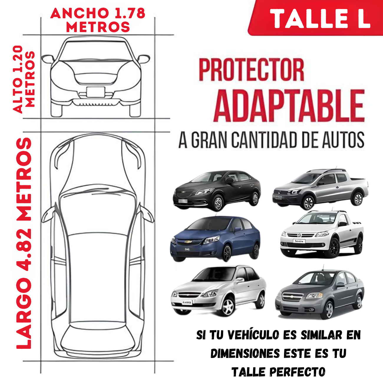 Funda Cubre Auto Antigranizo Lona Impermeable Cobertor Autos