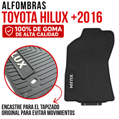 Juego Alfombras Toyota Hilux +2016 En Goma Especificas