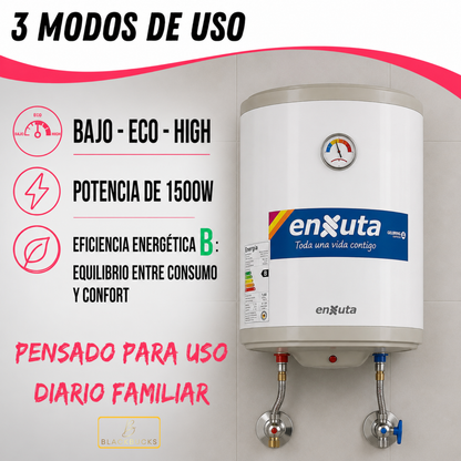 Calefon Termotanque 30 Litros Enxuta Eléctrico 220V Agua Caliente