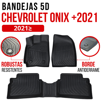 Alfombra CHEVROLET ONIX HATCHBACK/SEDAN Bandeja Rígida 5d Bandeja De Piso
