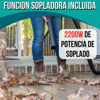 Aspiradora Industrial Profesional Sin Bolsa Tacho Balde 2200W