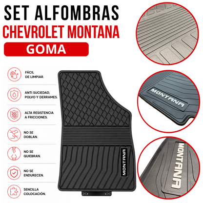 Alfombra Chevrolet Montana Bandeja En Goma 5d Alfombra Piso 2022 a 2026