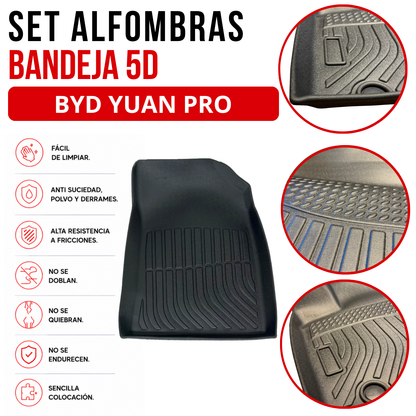 Alfombra Bandeja Rígida Byd Yuan Pro Juego 5d Original Suv