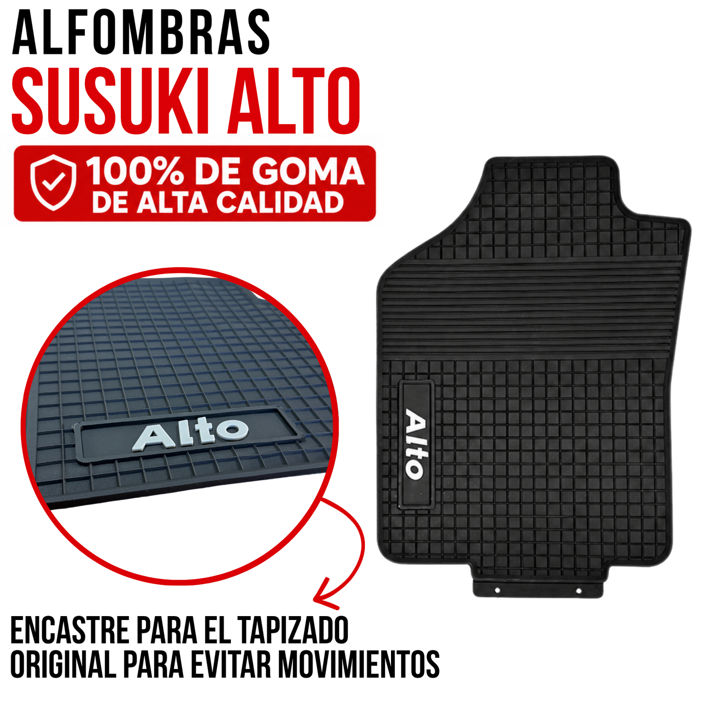 Juego Alfombras Susuki Alto 3 Piezas Especificas Originales