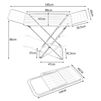 Tendedero Ropa Mor Tender Plegable Grande Exterior Abatible