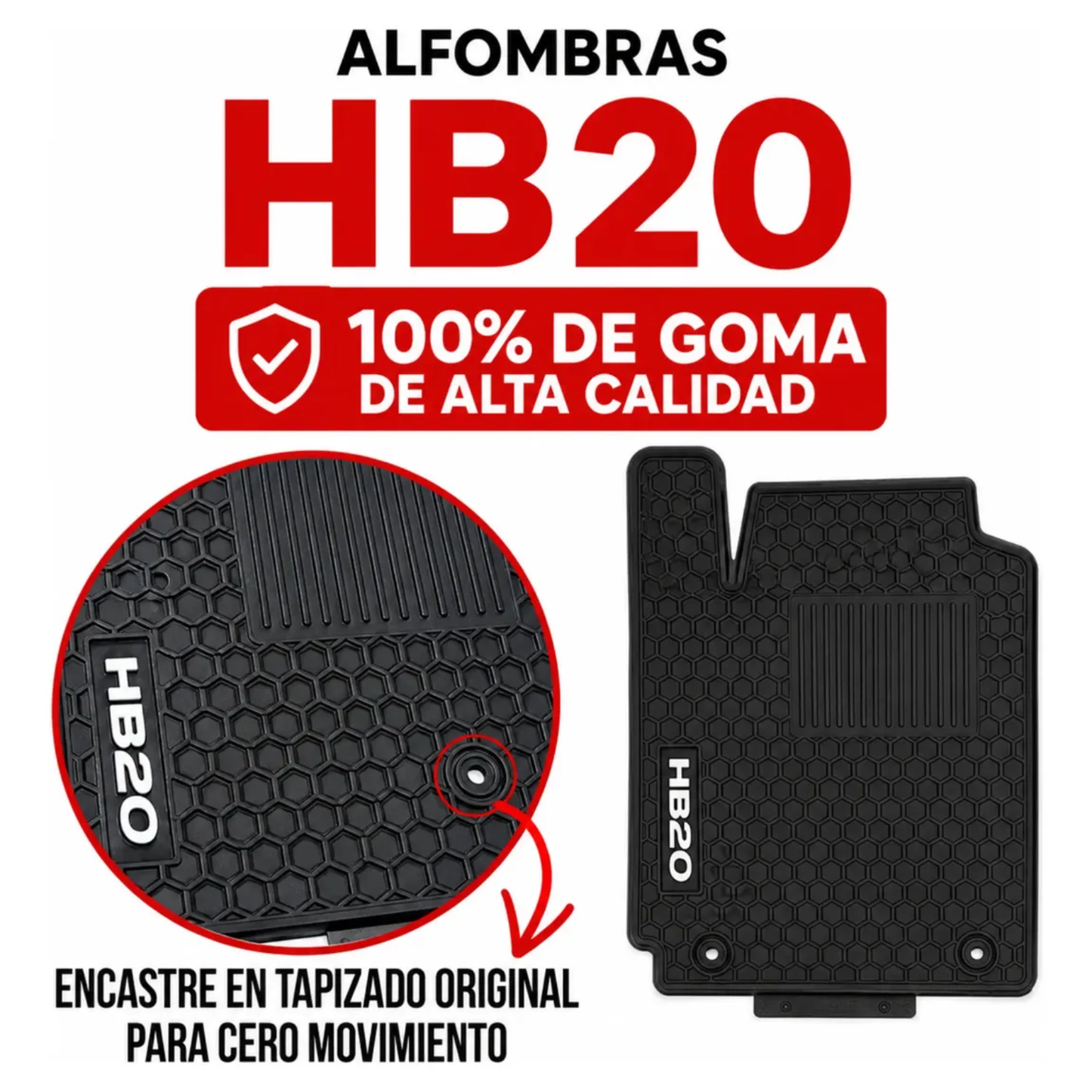 Juego Set Alfombras Hyundai Hb20 Especificas Originales