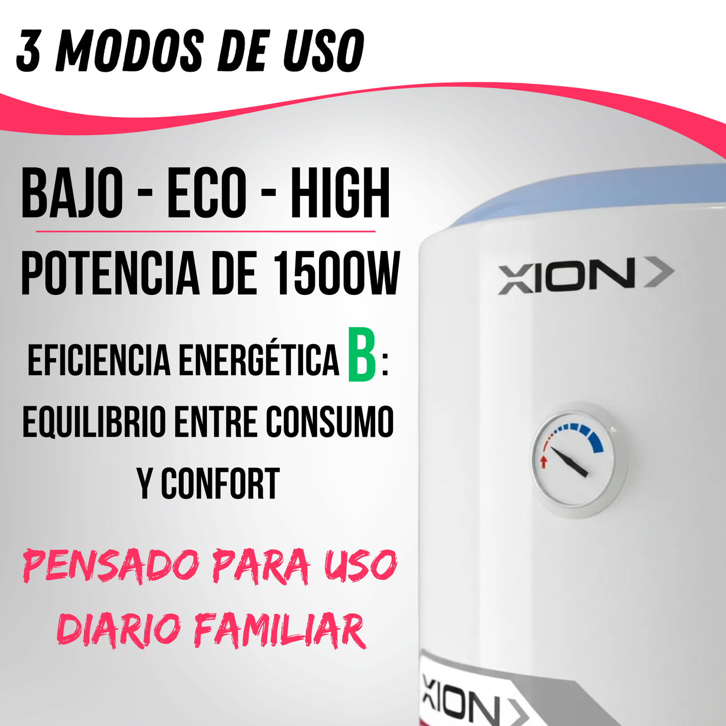 Calefon Termotanque Eléctrico Xion 30 Litros Agua Caliente