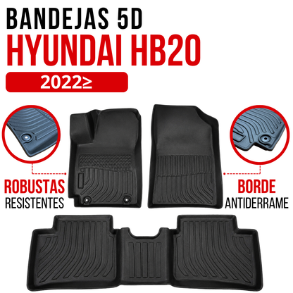 Alfombra HYUNDAI HB20 Bandeja Rígida 5d Bandeja De Piso