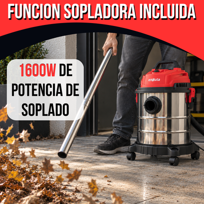 Aspiradora Industrial Profesional Sin Bolsa Enxuta 30l 1600w Aspiradora seco y humedo