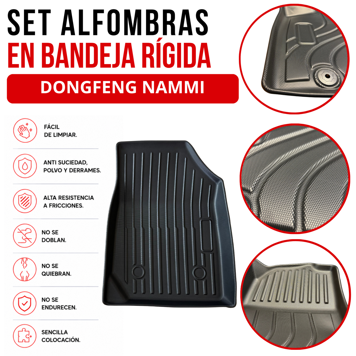 Alfombra Dongfeng Nammi Juego Bandeja Rígida 5d Original auto