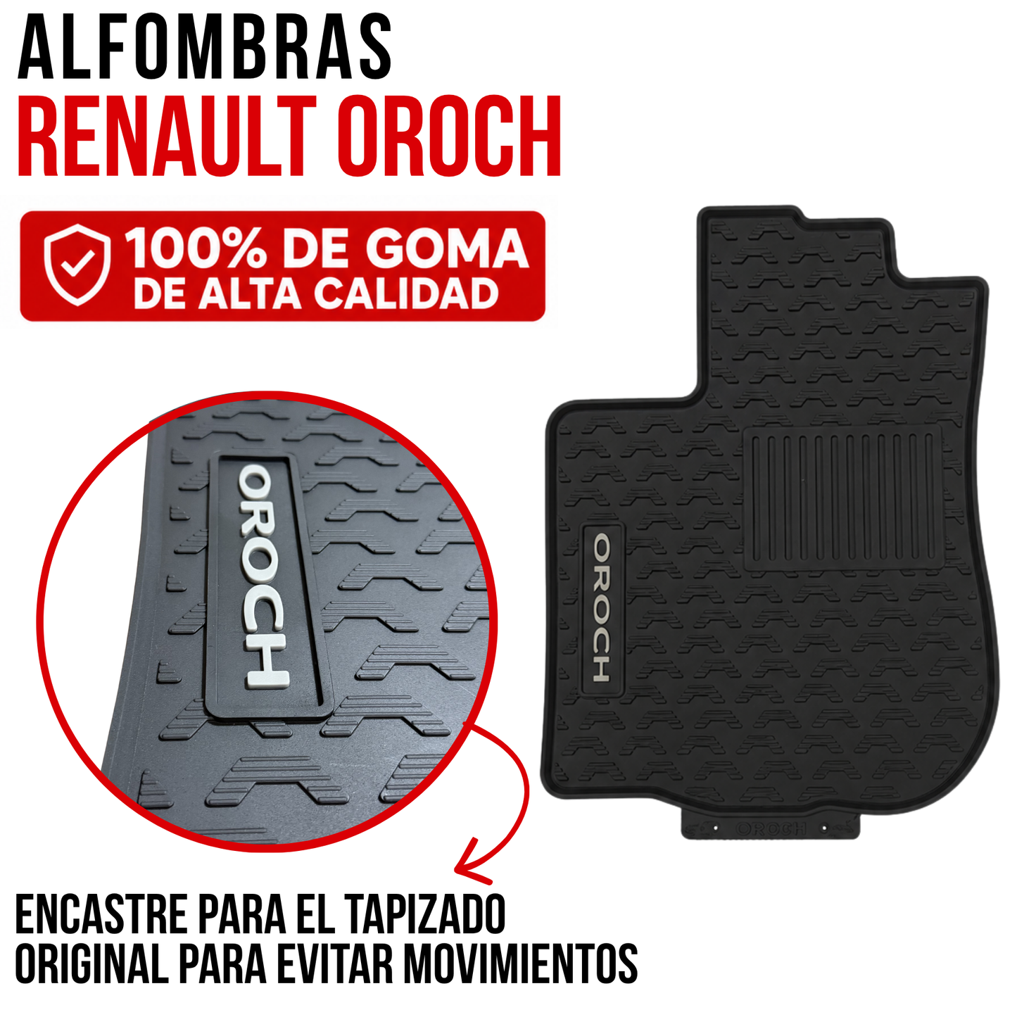 Juego alfombras auto Renault Oroch específicas originales