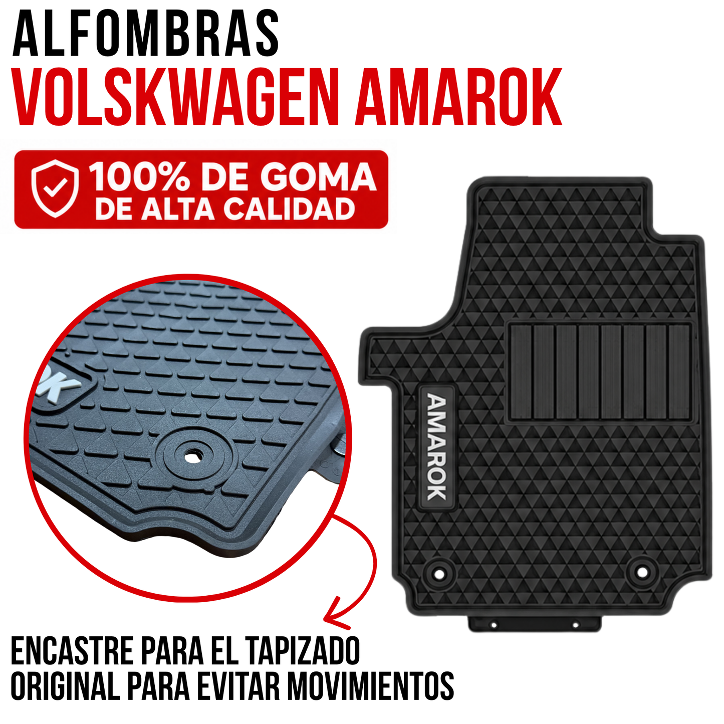 Juego Alfombra auto especifica VW Volskwagen AMAROK +2010