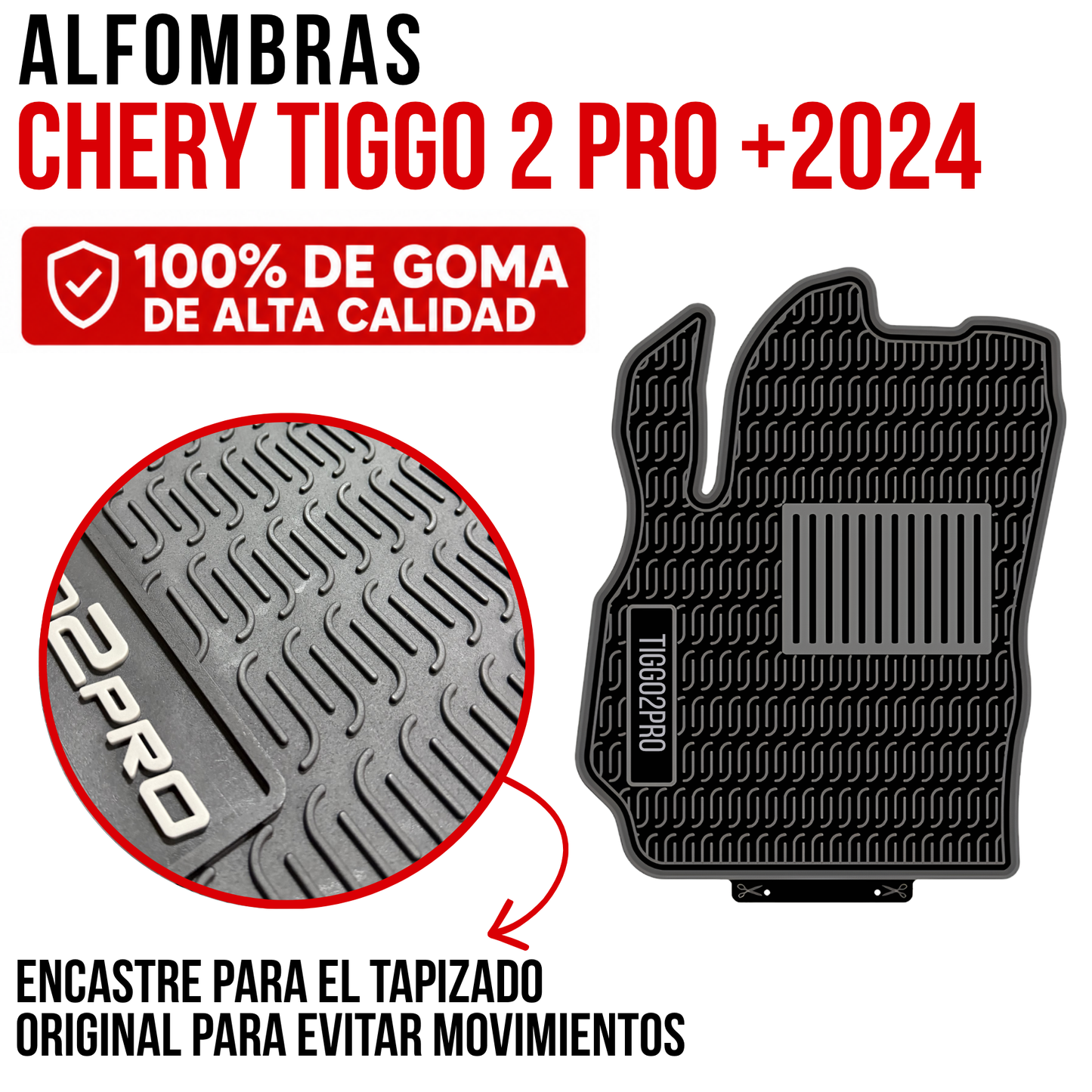 Juego Alfombras Cherry Tiggo2pro +2024 Originales Específica