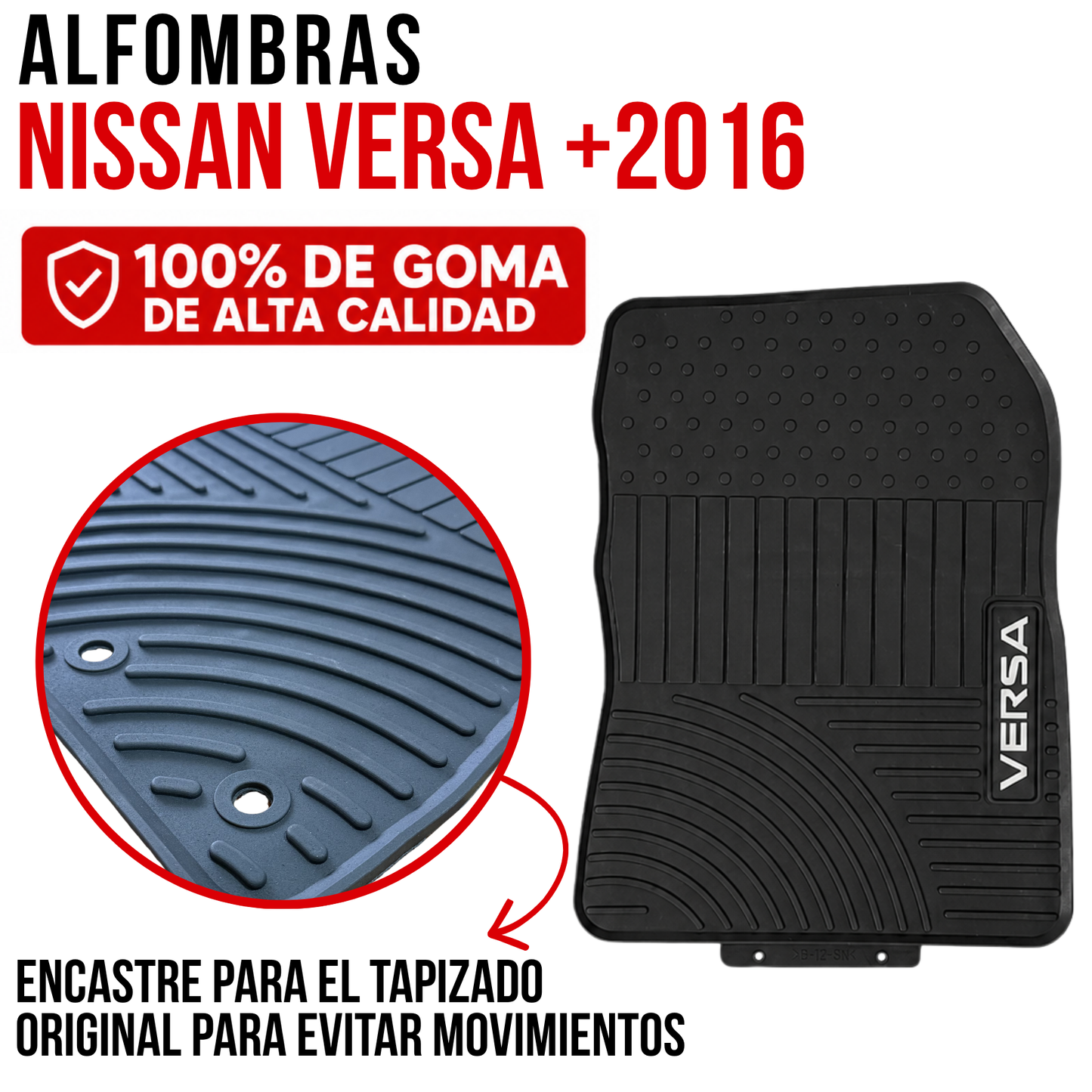 Juego Alfombra Nissan Versa +2016 Especificas Originales