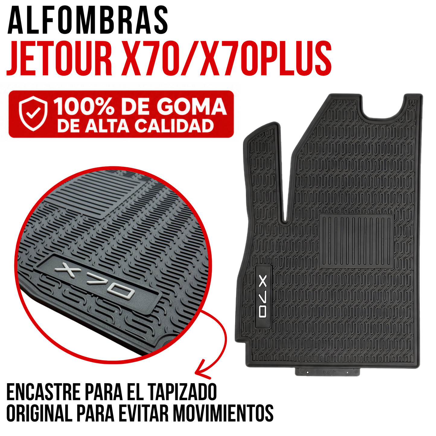 Juego Alfombra JETOUR X70 Específicas originales Auto Suv