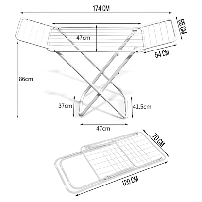 Tendedero Ropa Mor EXTRA GRANDE Tender Plegable Exterior