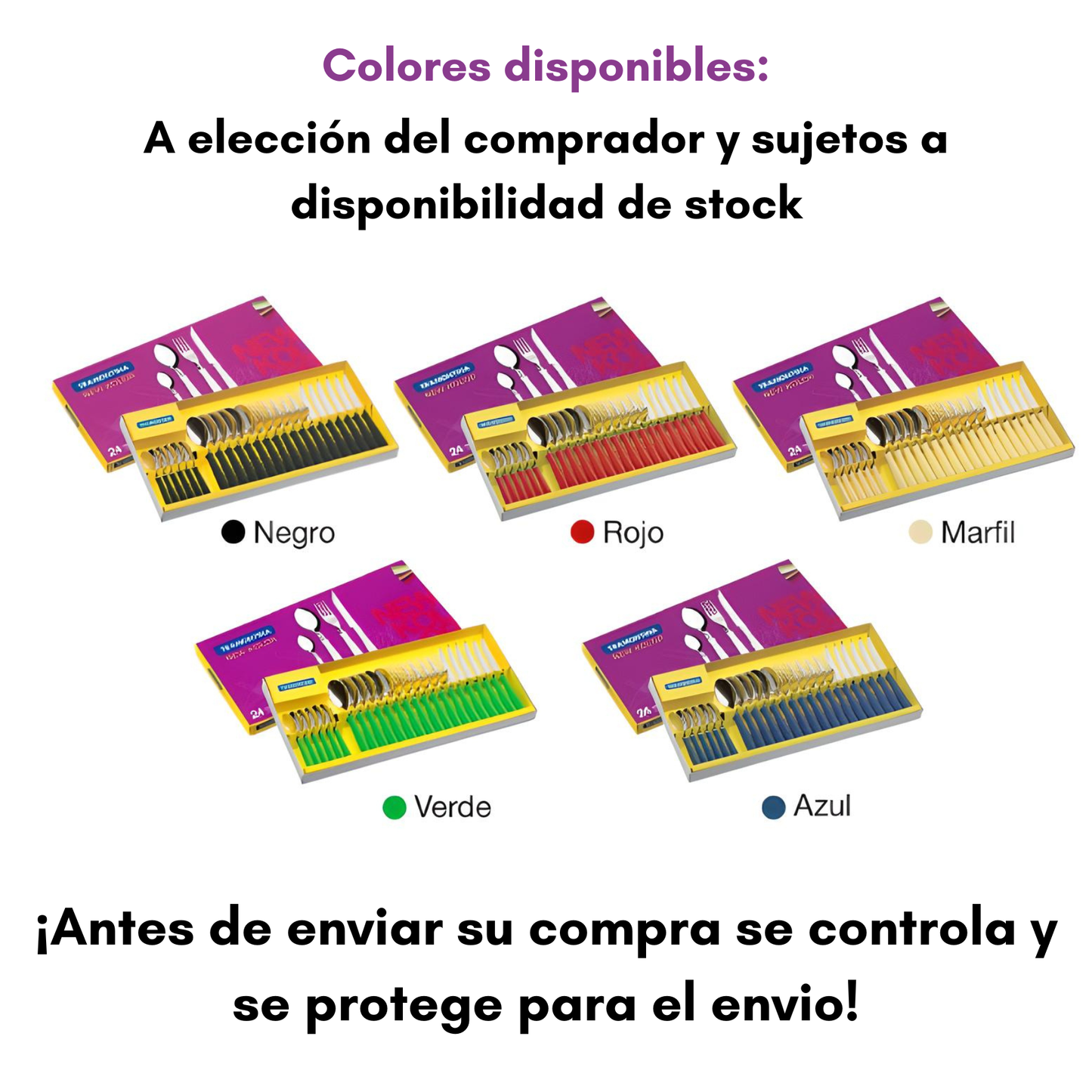Set Cubiertos Tramontina Juego De Vajilla Cocina Acero Inoxidable