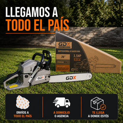 Motosierra A Nafta 52cc 2.5hp A Cadena Espada 20 Motosierra