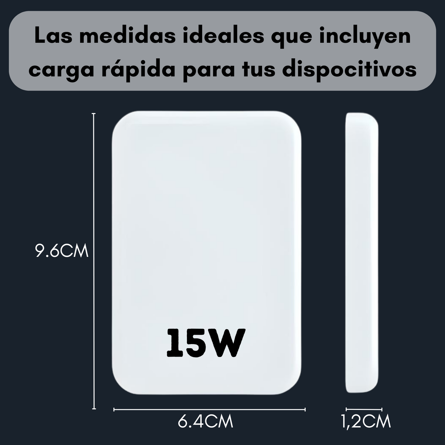 Power Bank Magnético Portátil Carga Rápida Magsafe Cargador