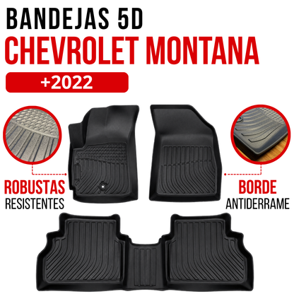 Alfombra CHEVROLET MONTANA Bandeja Rígida 5d Bandeja De Piso