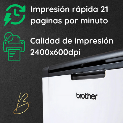 Impresora Láser A4 Monocromática Brother De Toner Hl-1200